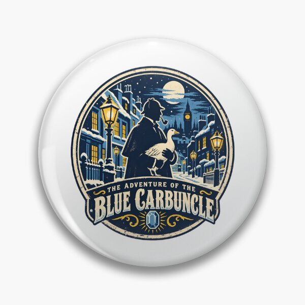 Item preview, Sherlock Holmes: Blue Carbuncle Snowy Goose designed and sold by Fenay Designs.