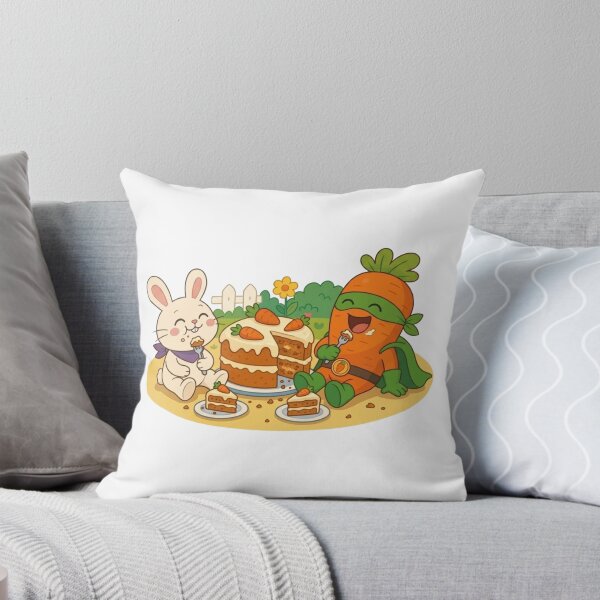 Item preview, Ranger Carrot and Bunny Eating Carrot Cake – Comic Book Scene designed and sold by Alchemy8House.