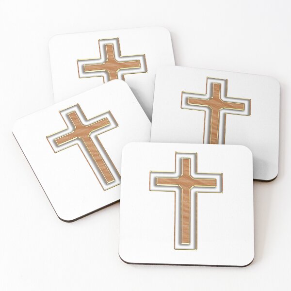 Item preview, 2 Tone Wood Gold Christian Cross designed and sold by Abstract65.