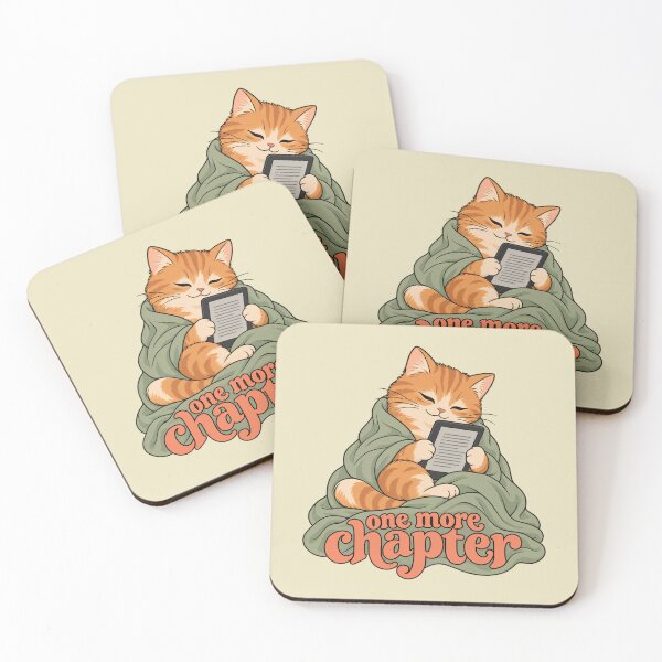 Item preview, one more chapter kindle cat reading designed and sold by MoodleDoon.