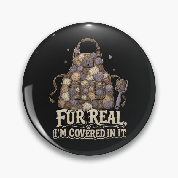 Item preview, Fur Real I'm Covered In It Shirt, Funny Dog Groomer T-Shirt, Grooming Pun Tee, Pet Groomer Gift Shirt, Vintage Fur Apron Graphic designed and sold by TshirtsLabs.
