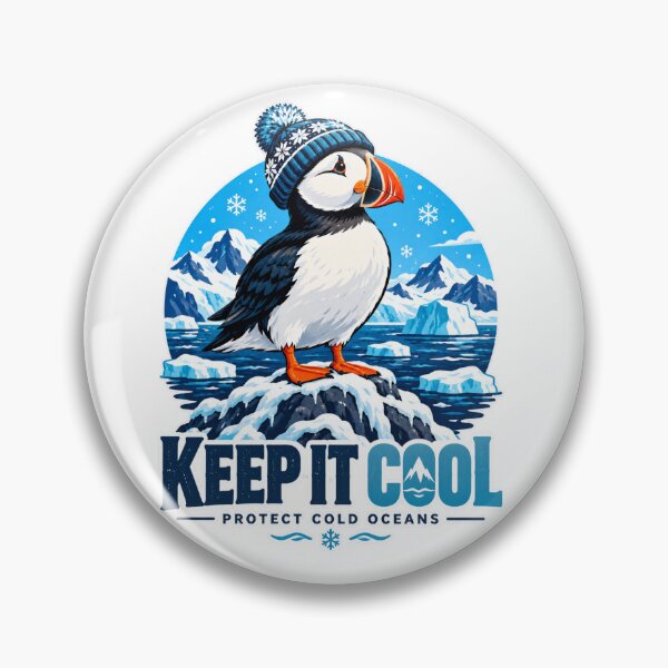 Item preview, Keep It Cool Puffin – Protect Cold Oceans Climate Action designed and sold by OMAR SAYOURI.