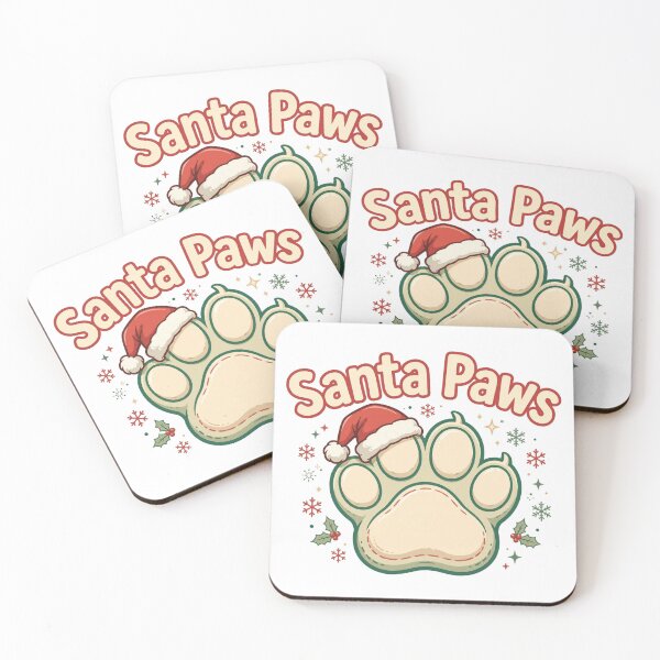 Item preview, Santa Paws Cute Christmas Shirt - Puppy Paw Dog Lover Holiday Tee designed and sold by Gurrteg.