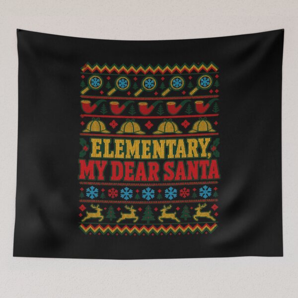 Item preview, Sherlock Holmes: Elementary My Dear Santa Knit Pattern designed and sold by Fenay Designs.