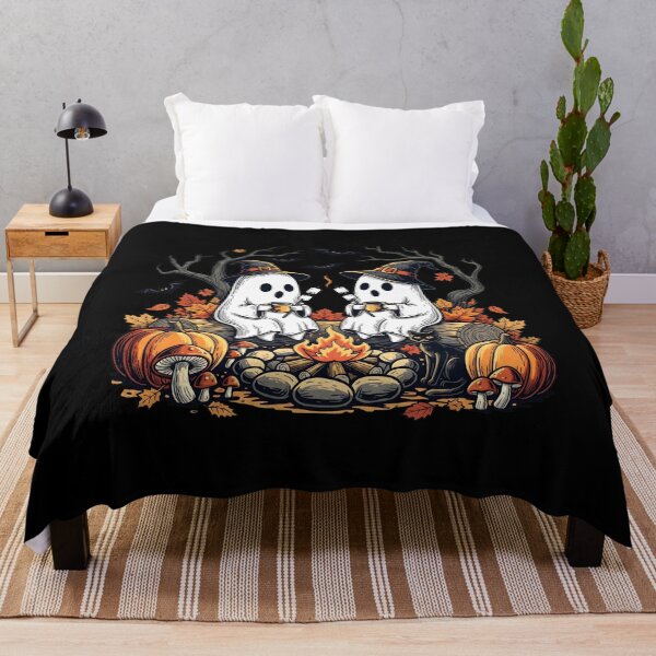 Item preview, Cozy Ghost Campfire Autumn Halloween designed and sold by Dmo3HarkoArt.