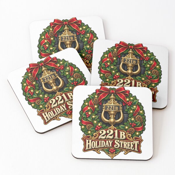 Item preview, Sherlock Holmes: 221B Holiday Street Wreath designed and sold by Fenay Designs.
