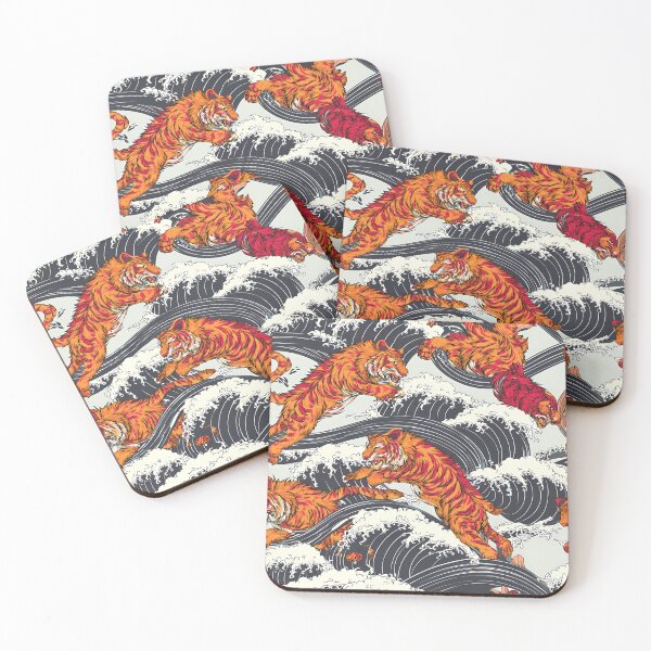 Item preview, Japanese NeoTraditional Irezumi Dragon Pattern 33 designed and sold by The Design Asset Station.