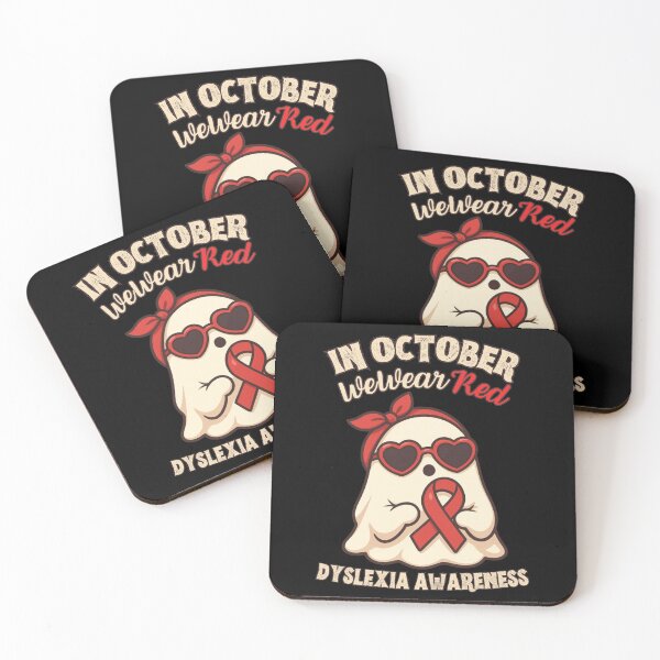 Item preview, In October We Wear Red Dyslexia Awareness designed and sold by tellia-kallisto.