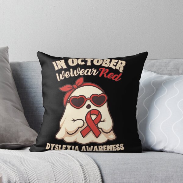 Item preview, In October We Wear Red Dyslexia Awareness designed and sold by tellia-kallisto.