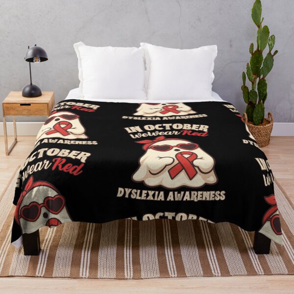 Item preview, In October We Wear Red Dyslexia Awareness designed and sold by tellia-kallisto.