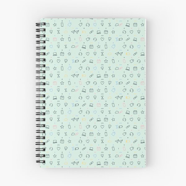 Item preview, Link & Light Bulb Office Doodle Pattern - Mint designed and sold by jobnjokes.