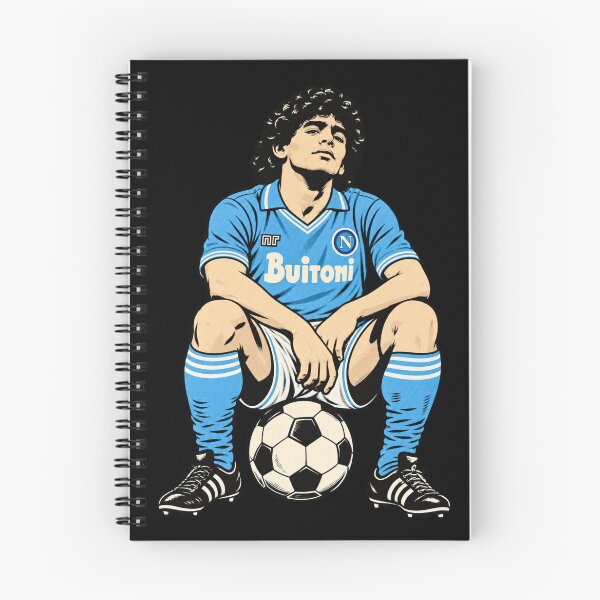 Item preview, Maradona squatting with a classic ball, Napoli 1984 designed and sold by Imprearte.