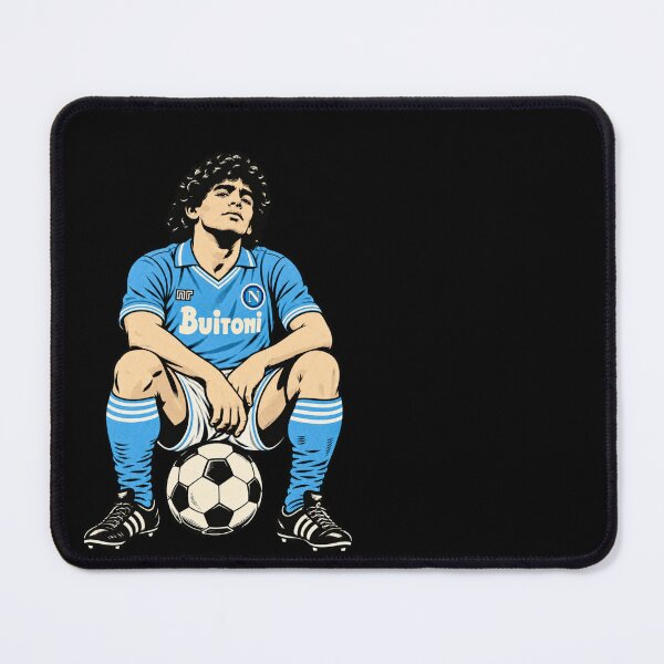 Item preview, Maradona squatting with a classic ball, Napoli 1984 designed and sold by Imprearte.