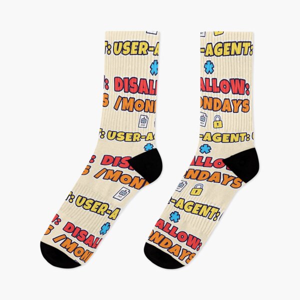 Item preview, User-agent Disallow Mondays – Funny Robots.txt SEO Humour designed and sold by TribeGlyph.