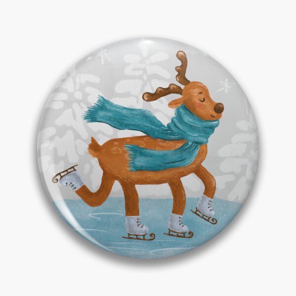Item preview, Reindeer is ice skating designed and sold by Natalia Varlamova.