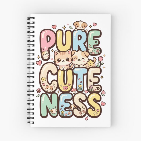 Item preview, Pure Cuteness Kawaii Cats and Dogs Pastel Bubble Typography designed and sold by mood-draftsman.