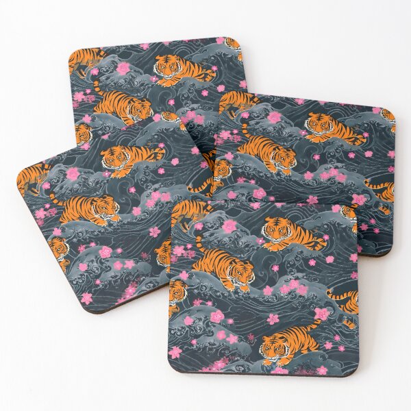 Item preview, Traditional Asian Irezumi Wave Tattoo Pattern 36 designed and sold by The Design Asset Station.