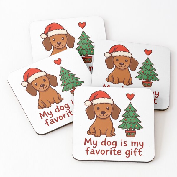 Item preview, Dog Mom Christmas – My Dog Is My Favorite Gift Dachshund designed and sold by CozyCornerDesigns.