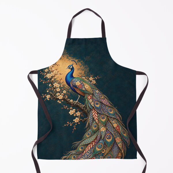 Item preview, Ornate Peacock with Japanese Wagara Feathers designed and sold by JapaneseWagaraStudio.