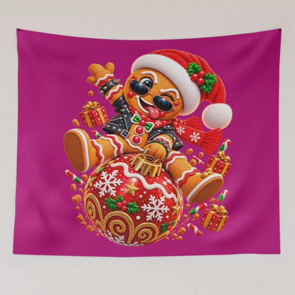 Item preview, Gingerbread Trouble – Wild Christmas Ornament Rodeo designed and sold by JanRizz.