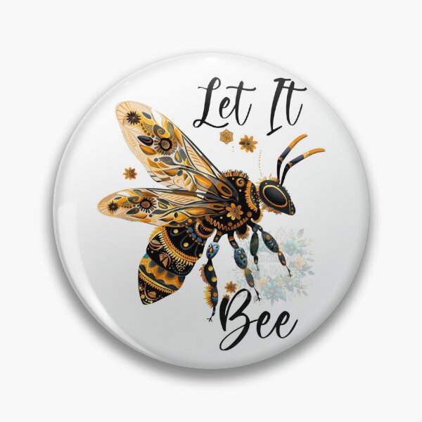 Item preview, Let It Bee - Ornate Artistic Bumblebee Calligraphy designed and sold by Shopeon Designs.