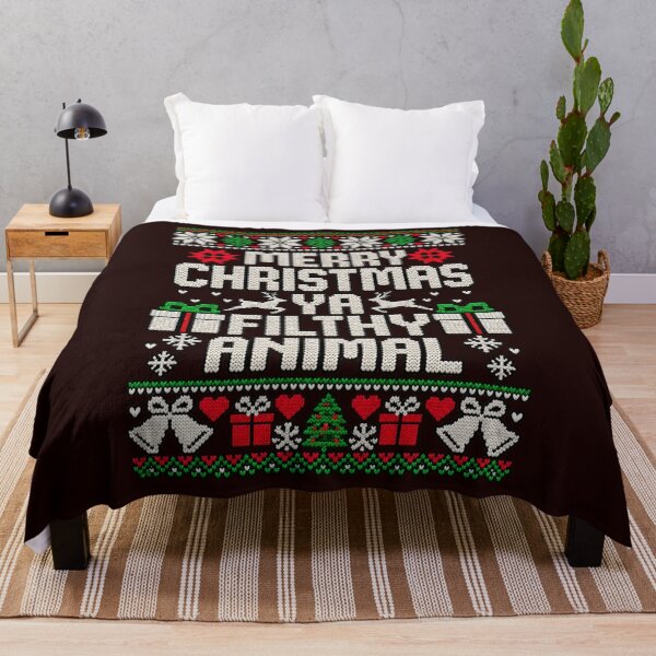 Item preview, Merry Christmas Ya Filthy Animal Ugly Sweater designed and sold by ShopFanCreation.