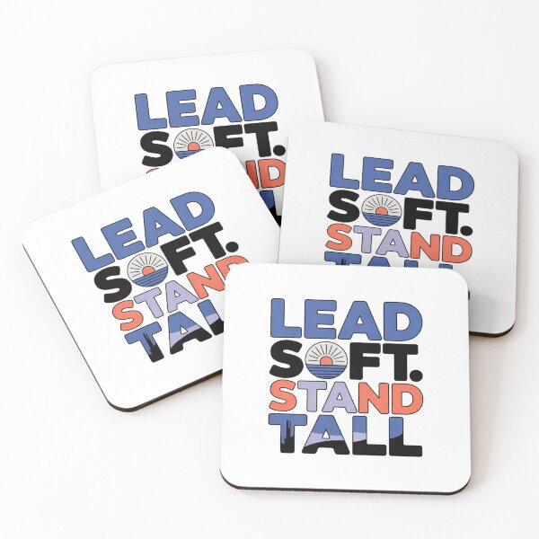 Item preview, Lead Soft Stand Tall Retro Sunset Motivational Quote Graphic designed and sold by Aarvya Fashion Club ( A.F.C ).