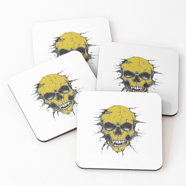 Item preview, Yellow Flayed Skull designed and sold by Abstract65.