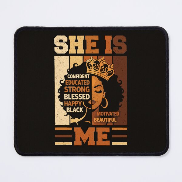 Item preview, She Is Me – Confident Strong Black Queen designed and sold by bimimagic.