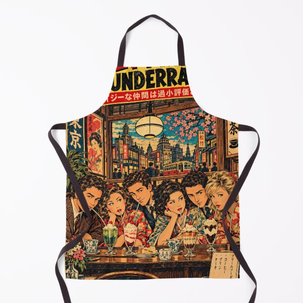 Item preview, Crazy Friends Tokyo Cafe Retro Poster designed and sold by BRTHRCNK01.