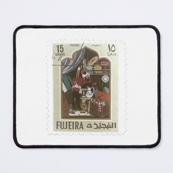 Item preview, Fujeira Art 1 Vintage Postage Stamp designed and sold by red-amber65.