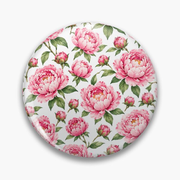 Item preview, Pink Peonies Floral Pattern designed and sold by DreamPixelPrint.