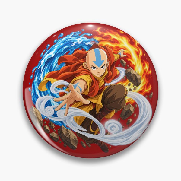 Item preview, Aang Four Elements Anime Fantasy Art  designed and sold by Yourt-shirtyou.