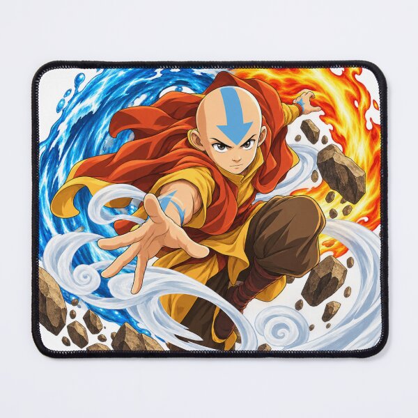 Item preview, Aang Four Elements Anime Fantasy Art designed and sold by Yourt-shirtyou.