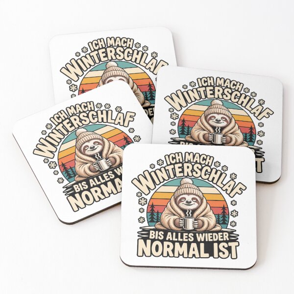 Item preview, Ich Mach Winterschlaf – Cozy Sloth Winter Typography designed and sold by IrhaArts.