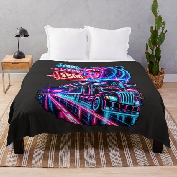 Item preview, Synthwave Trucker & Bear Hologram designed and sold by NomadForge.