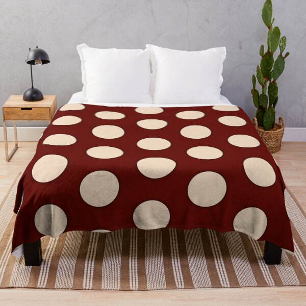 Item preview, Burgundy Cream Polka Dot Pattern designed and sold by ZenithDrip.