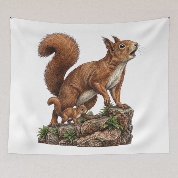 Item preview, Mischievous Squirrel – Charm and Beauty of the Forest designed and sold by CHRIST5000.