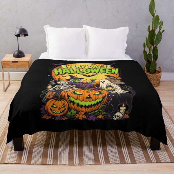 Item preview, Halloween Witch Skeleton Ghost Black Cat Graphic designed and sold by Dmo3HarkoArt.