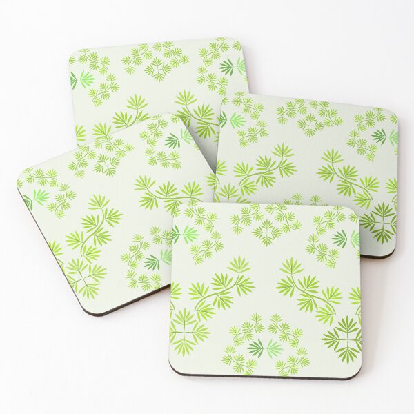 Item preview, Green Botanical Leaf Wreath and Decorative Foliage Ornament Set on Light Background designed and sold by Ei-Ei.