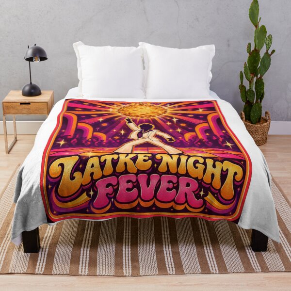 Item preview, Latke Night Fever - Funny Retro Disco Hanukkah designed and sold by Kiwi Bond.