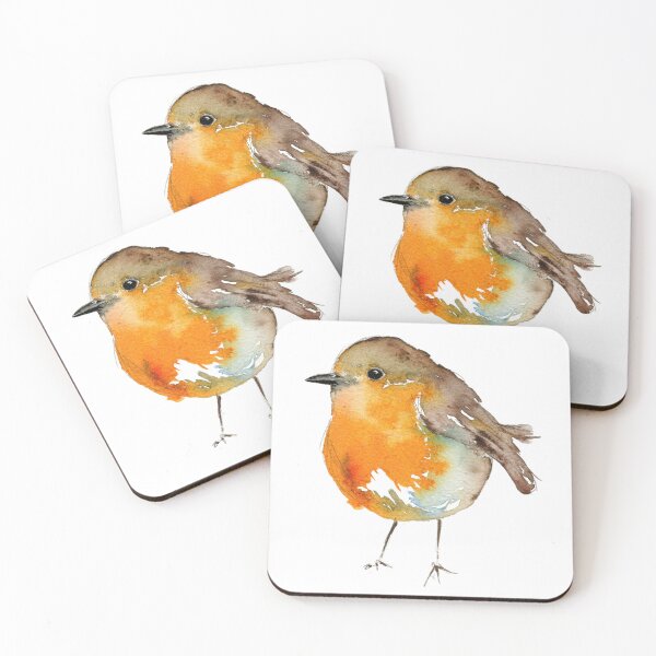 Item preview, Christmas Robin Redbreast Hand Painted designed and sold by ashleywilks.