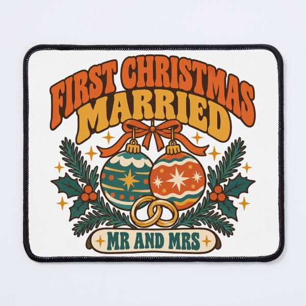 Item preview, First Christmas Married Gift - Mr And Mrs designed and sold by RedRubyBubble.