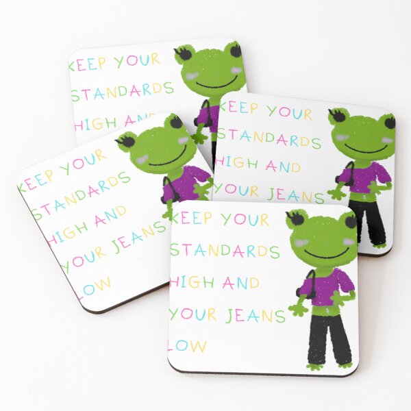 Item preview, keep your standards high and your jeans low designed and sold by HOP HOP.