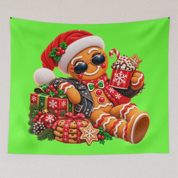 Item preview, Gingerbread Trouble – Cozy Christmas Hot Chocolate Break designed and sold by JanRizz.