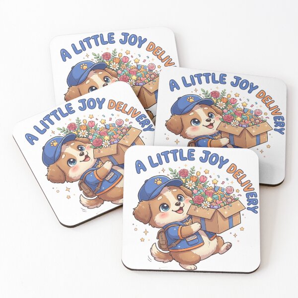 Item preview, A Little Joy Delivery Cute Puppy Courier Gift Box designed and sold by mood-draftsman.