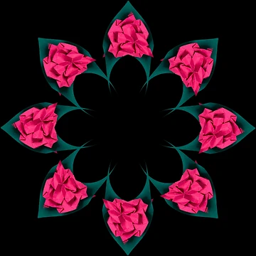 Artwork thumbnail, Flower mandala by Meo Design