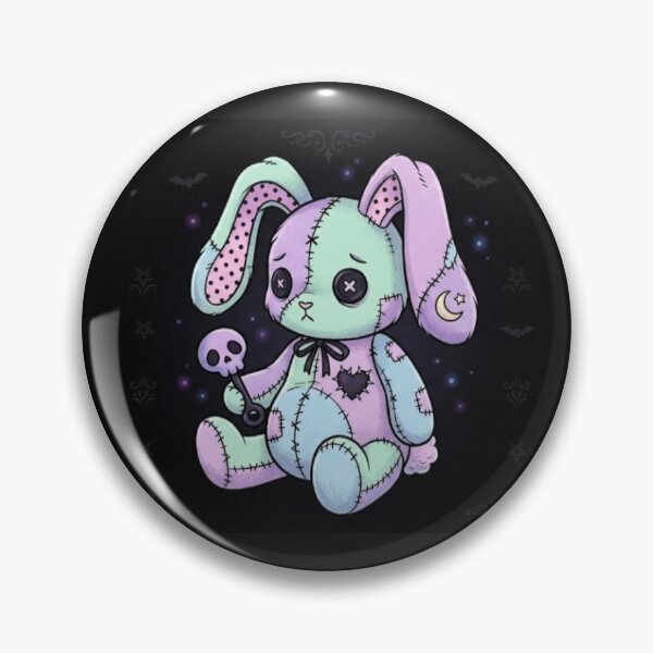 Item preview, Pastel Goth Toy Rabbit designed and sold by Pinkdragonroses.