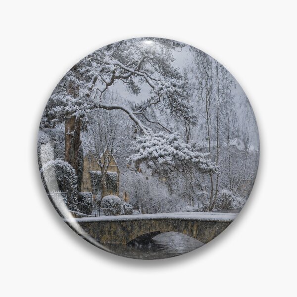 Item preview, Snowy Bridge in winter Wonderland designed and sold by Catchavista.