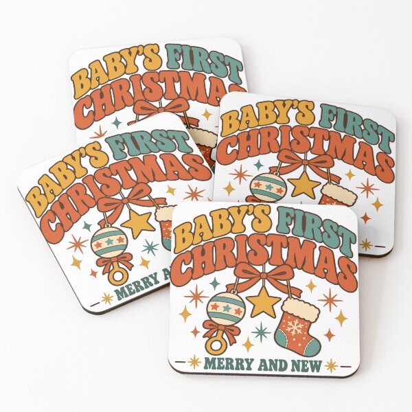 Item preview, Baby's First Christmas Gift - Merry And New designed and sold by RedRubyBubble.